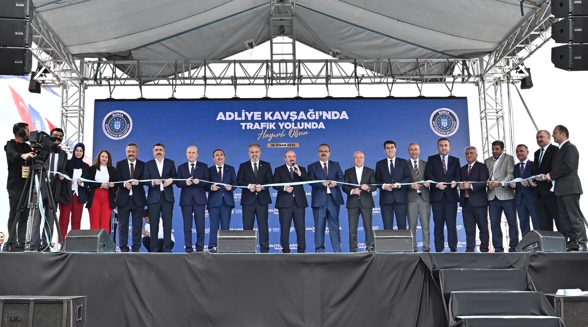 Bursa'da Ulaşım zincirinin yeni halkası Adliye Kavşağı