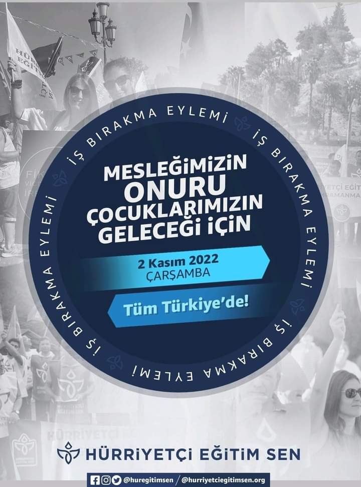 Hürriyetçi Eğitim Sen'den uyarı niteliğinde eylem