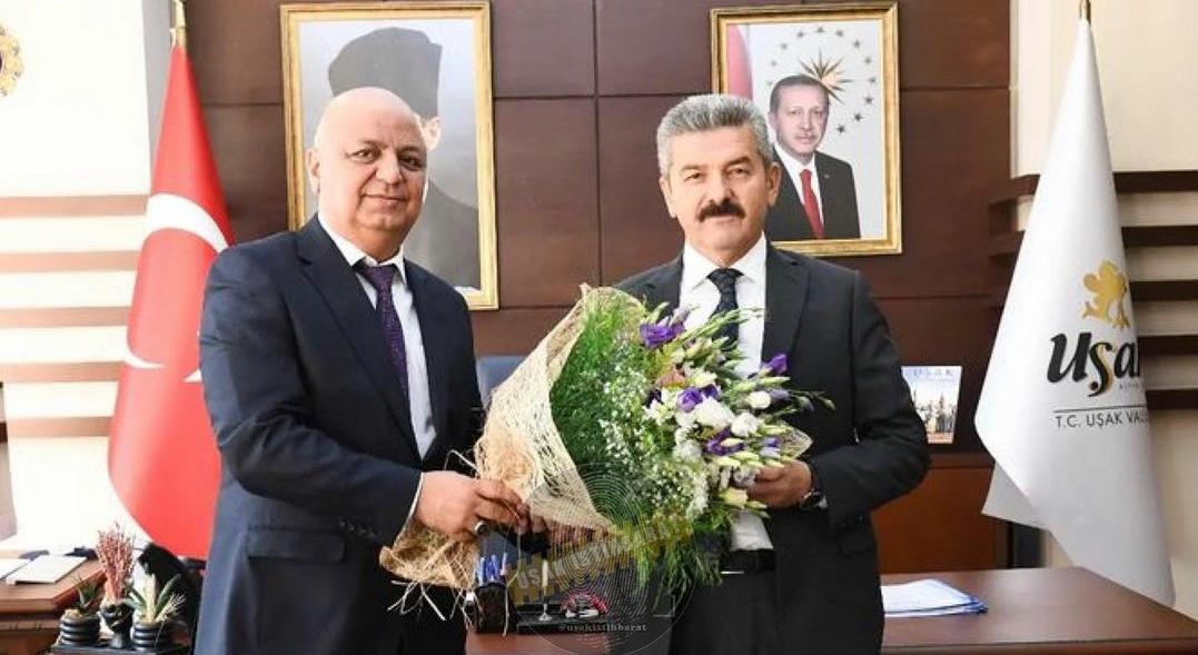 Uşak İl Emniyet Müdürü Mehmet Ali KOLCU, Vali Dr. Turan ERGÜN'ü Makamında Ziyaret Etti