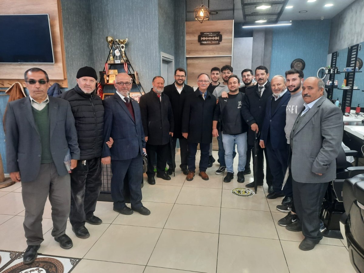 Saadet Partisi Uşak Belediye Başkan Adayı Ramazan Yavuz Acar ve Antalya Milletvekili Şerafettin Kılıç, Kahvehane Ziyaretlerinde Bulundular