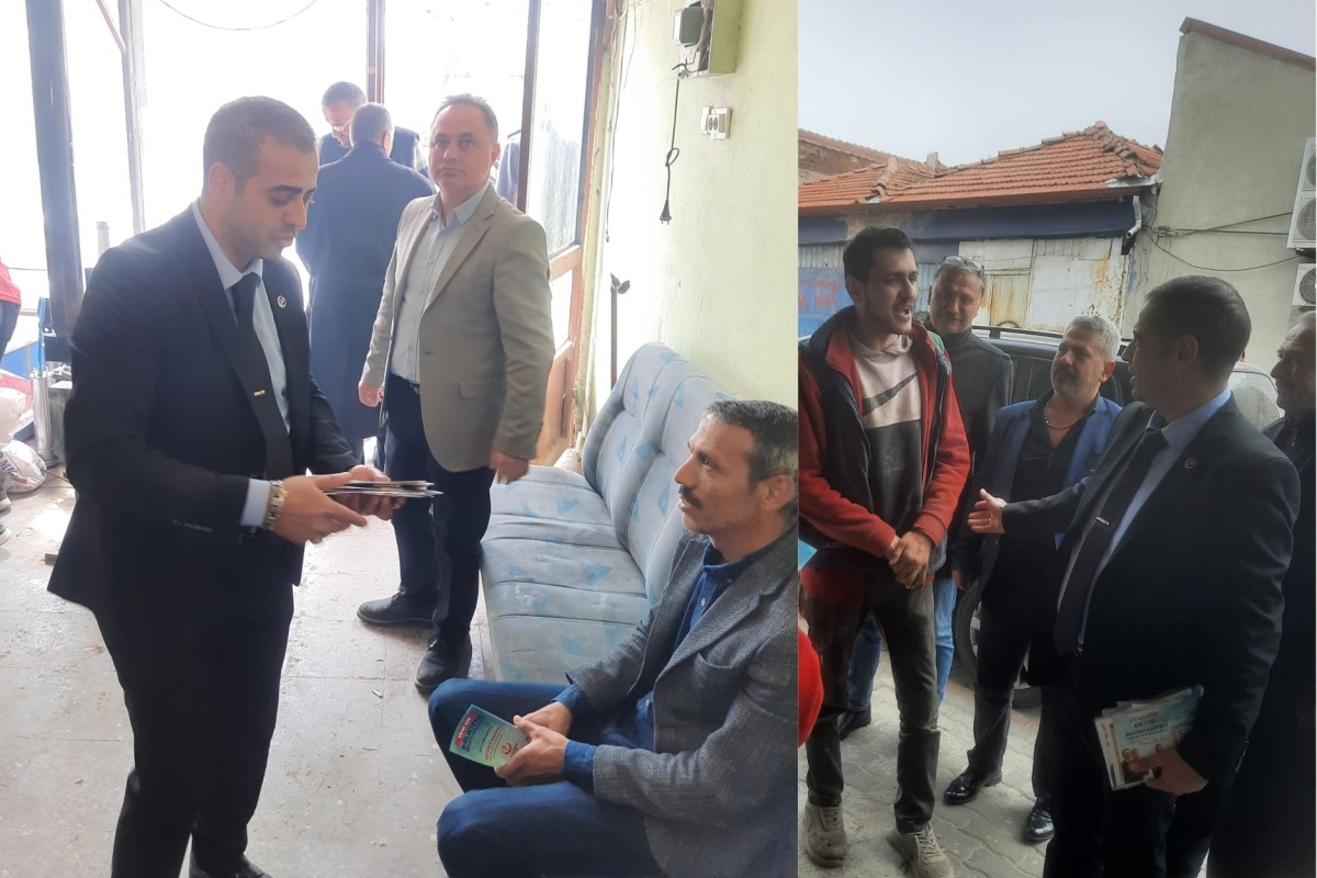 Büyükbirlik Partisi Uşak Belediye Başkan Adayı Mehmet Kahveci, Seçim Öncesi Esnaf Ziyaretlerine Hız Verdi