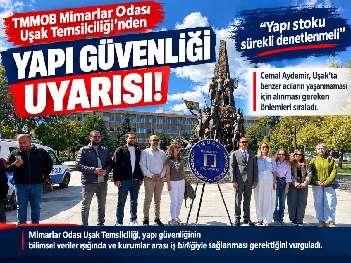 Cemal Aydemir’den Uşak İçin Yapı Güvenliği Uyarısı: “Yapı Stoku Sürekli Denetlenmeli”