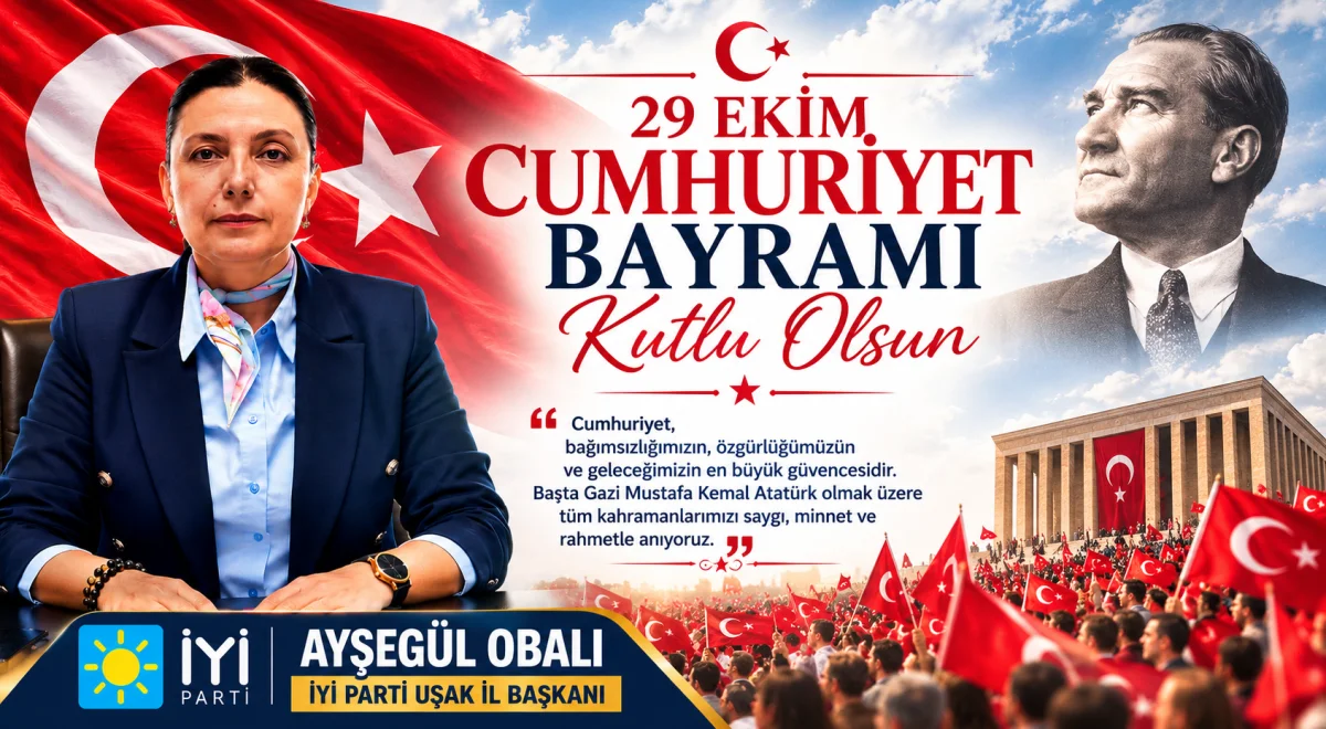 Ayşegül Obalı’dan 29 Ekim Mesajı: “Cumhuriyet Geleceğimizin En Büyük Güvencesidir”