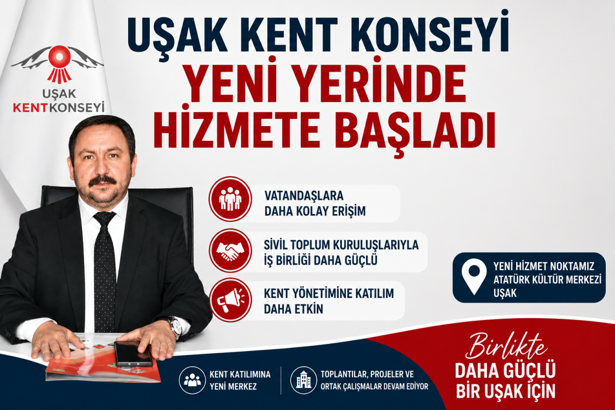 Uşak Kent Konseyi Yeni Yerinde Hizmete Başladı