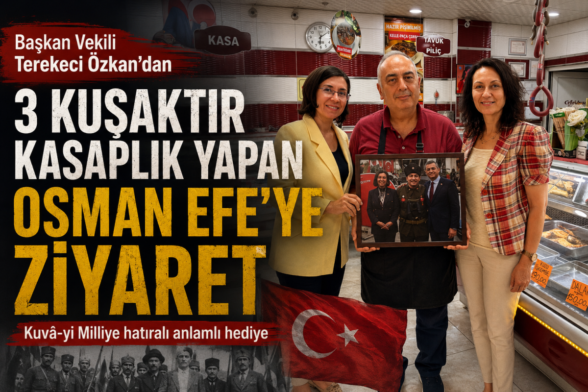 Başkan Vekili Terekeci Özkan’dan 3 Kuşaktır Kasaplık Yapan Osman Efe’ye Ziyaret