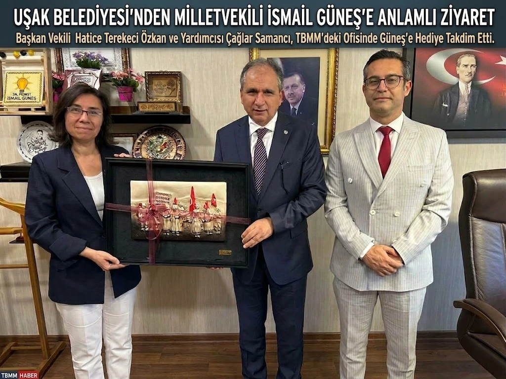 AK Parti Uşak Milletvekili İsmail Güneş’e Hayırlı Olsun Ziyareti