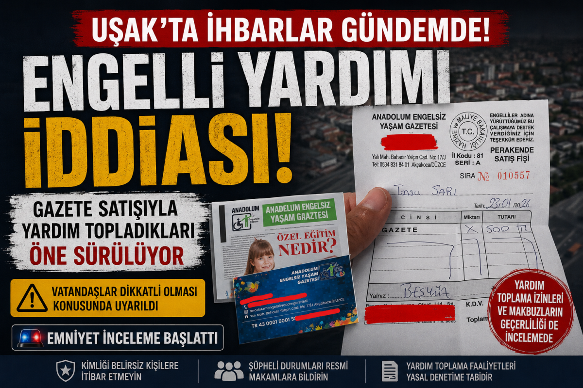 ANADOLUM ENGELSİZ YAŞAM GAZETESİ ADIYLA TOPLANDIĞI İDDİA EDİLEN YARDIMLAR GÜNDEMDE