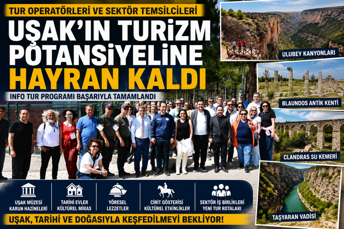 Sektör Temsilcileri Uşak’ın Turizm Potansiyeline Hayran Kaldı
