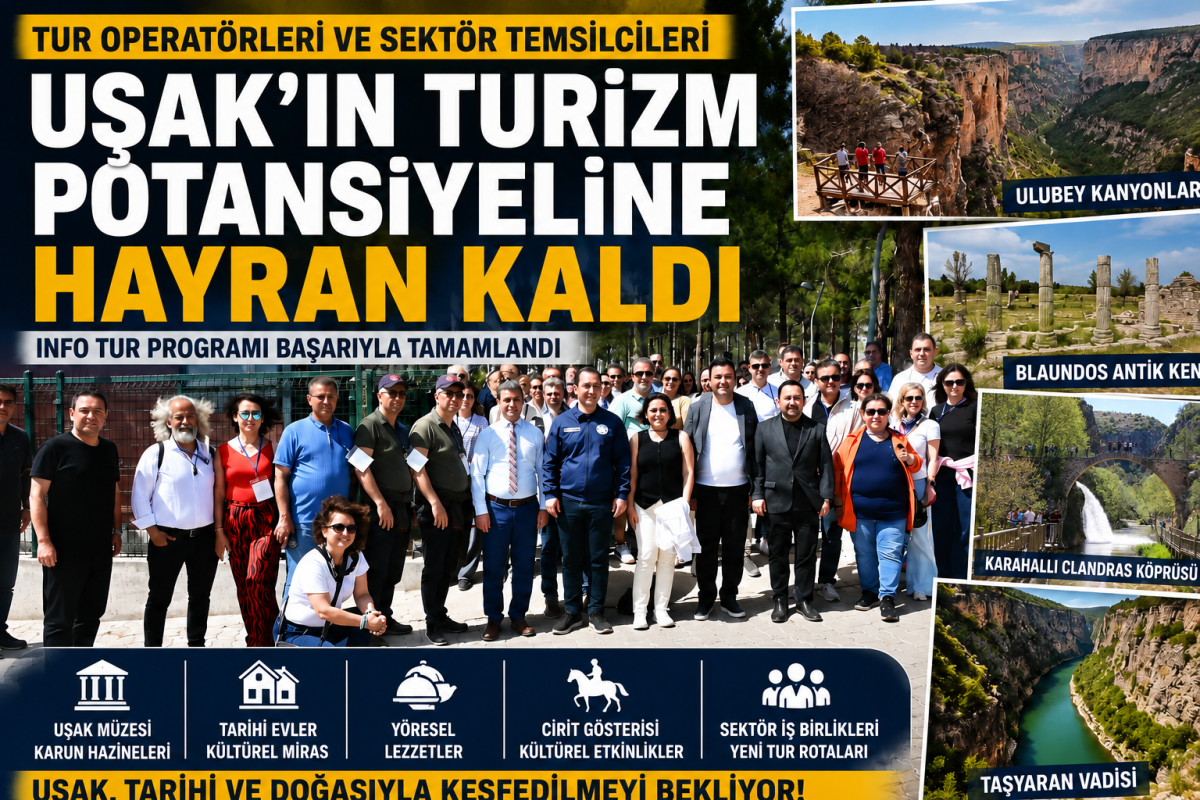 Sektör Temsilcileri Uşak’ın Turizm Potansiyeline Hayran Kaldı