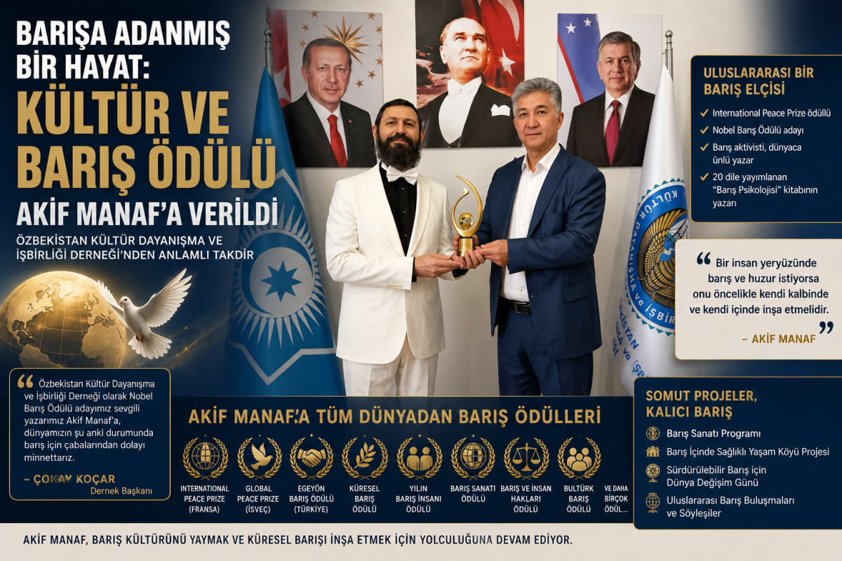Barışa Adanmış Bir Hayat: “Kültür ve Barış Ödülü” Akif Manaf’a Verildi