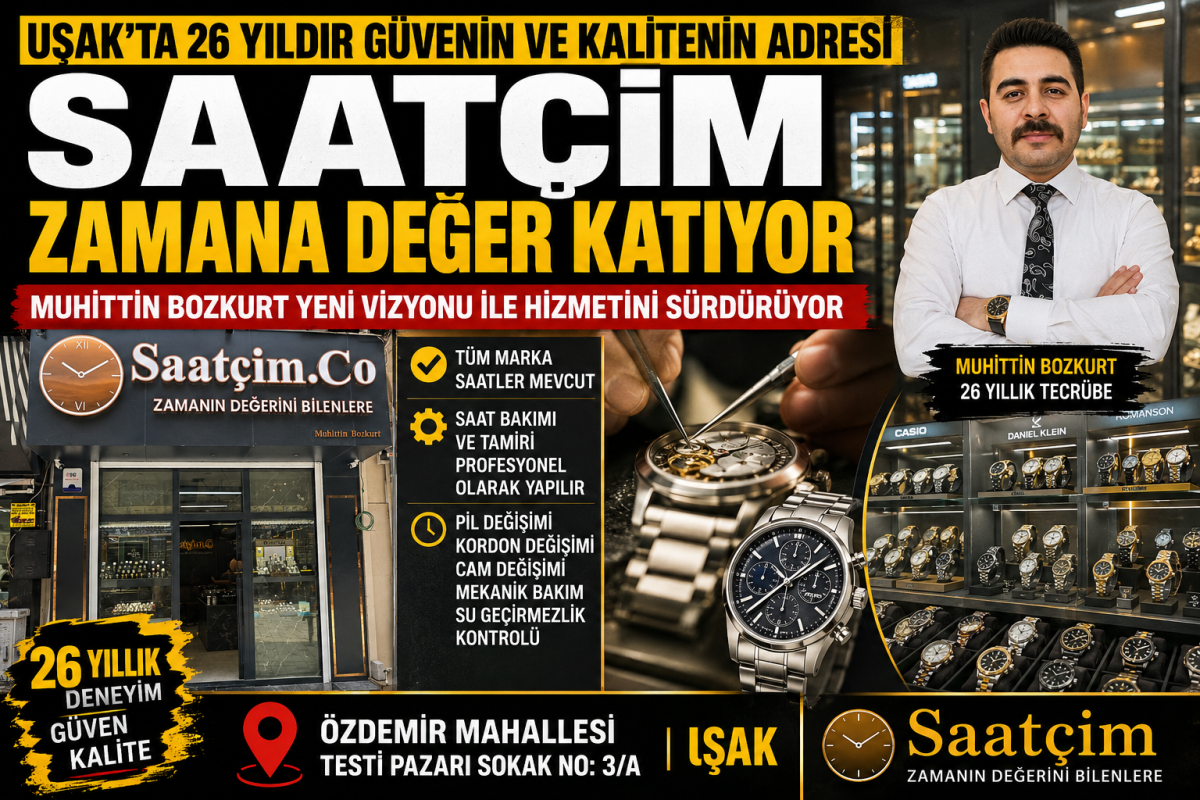 Uşak'ta Zamanın Güvenilir Adresi