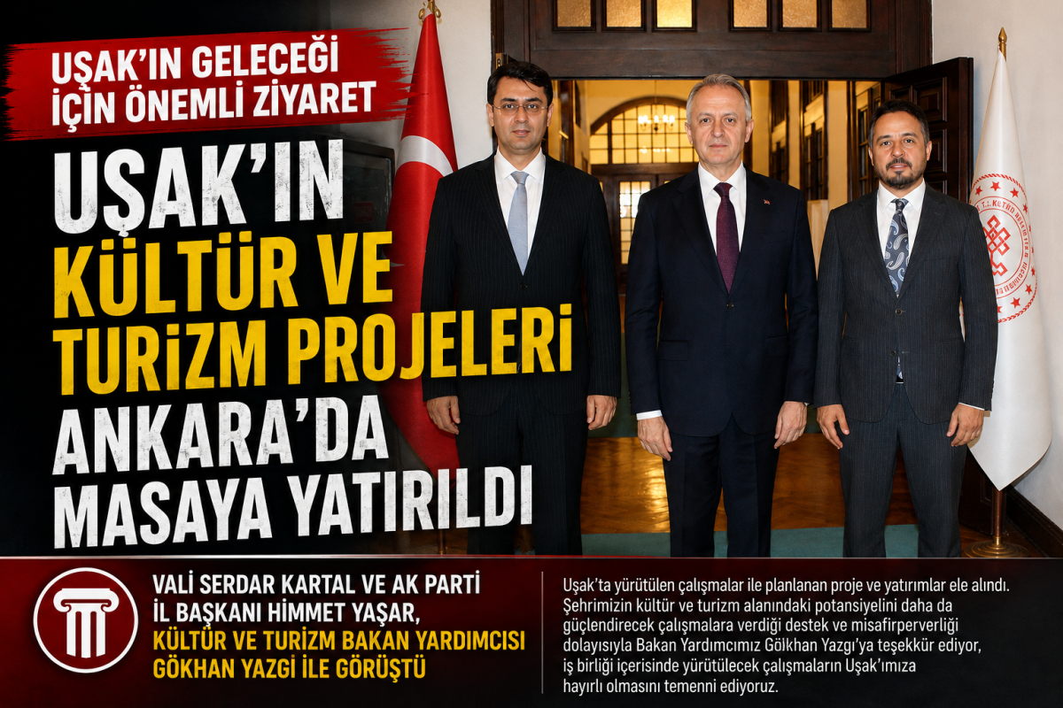 Uşak’ın Kültür ve Turizm Projeleri Ankara’da Masaya Yatırıldı