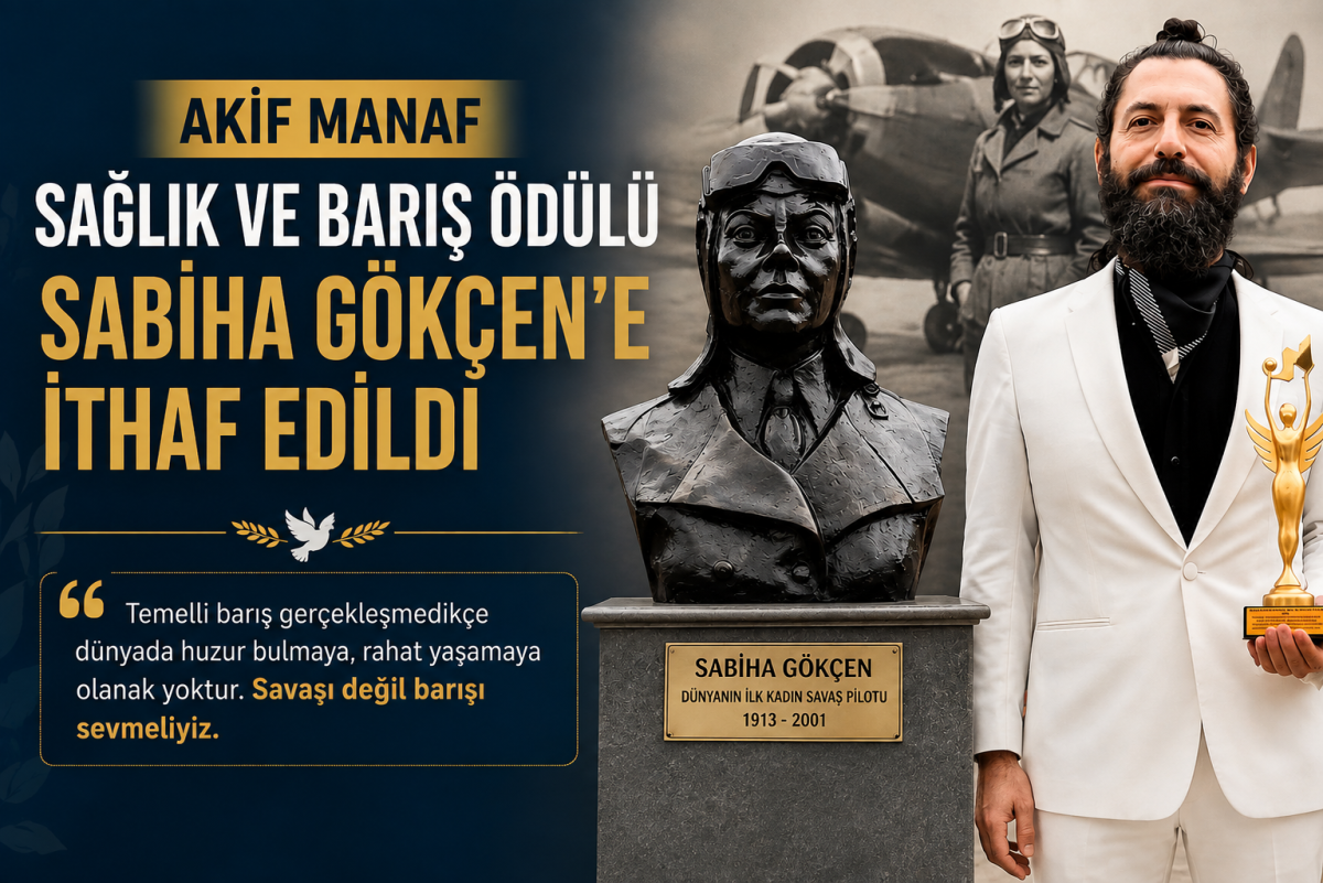 Akif Manaf Sağlık ve Barış Ödülü Sabiha Gökçen’e İthaf Edildi