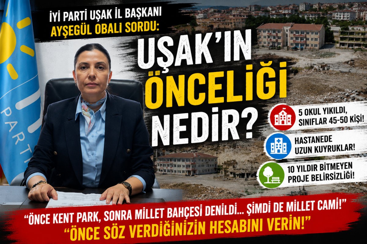 İYİ Parti Uşak İl Başkanı Ayşegül Obalı: “Uşak’ın Önceliği Nedir?”